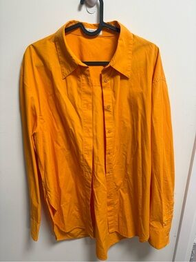Babaton Orange Button-Up Top